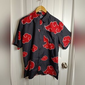Naruto Shippuden Atatsuku Sz XL Cosplay Anime Button Up Casual Animation